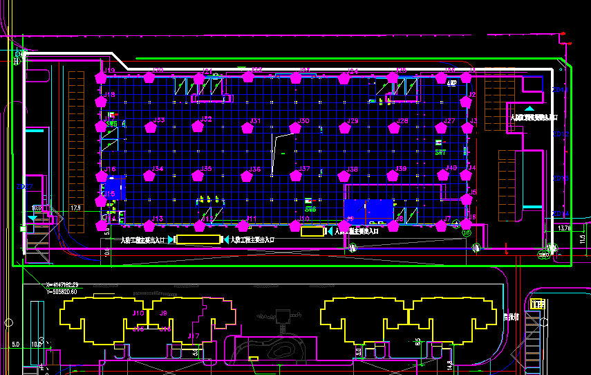 沉降觀測點布設圖